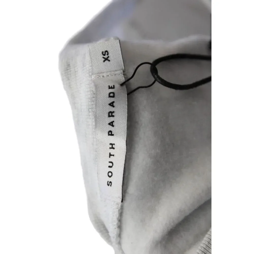 South Parade Womens Pullover Crew Neck Love 24 Hrs Sweatshirt Gray Size XS